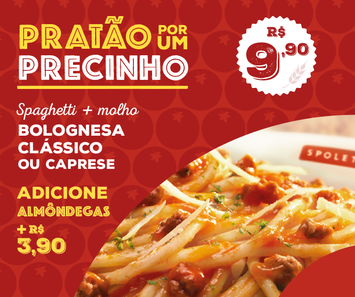 Spoleto tem promoção especial nesta semana