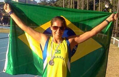 Sara Medeiros representa Jacareí e o Brasil em Mundial de Atletismo Máster, na França