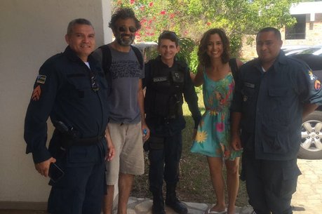 Domingos Montagner tirou fotos ao lado de Camila Pitanga em Recife antes de desaparecer no rio.