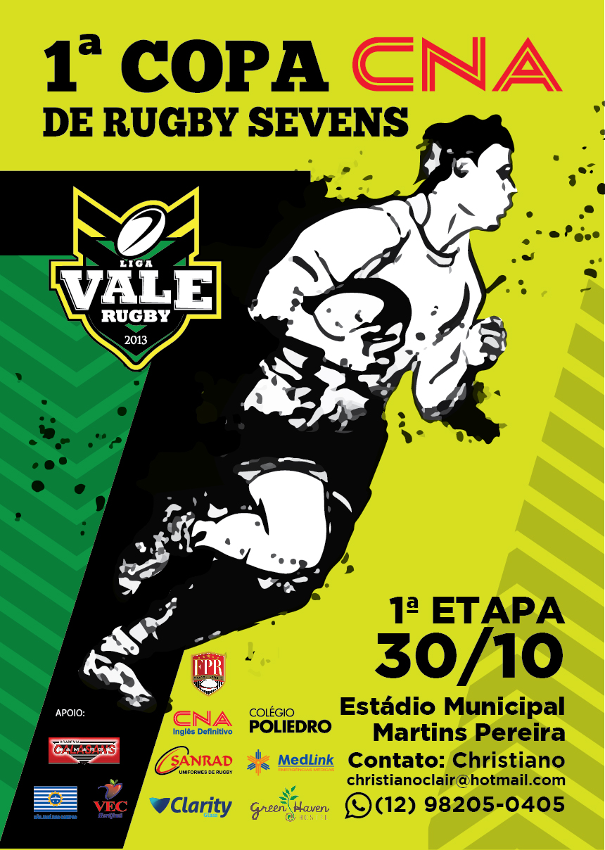 1º Copa CNA de Rugby Sevens agita o fim de semana no Vale