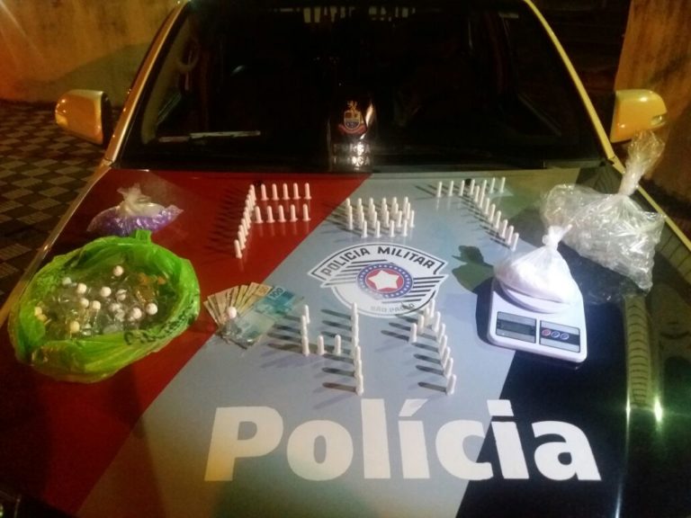 Homem é preso com 80 pinos de cocaína em Jacareí