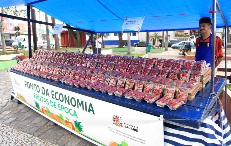 Ponto da Economia registra venda de 104 mil caixas de morangos