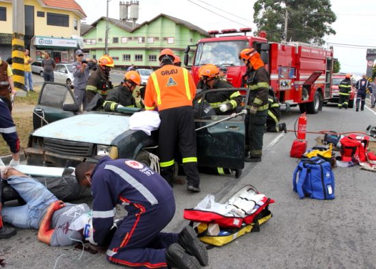 Simulado de grave acidente de trânsito encerra a “ Virada da Mobilidade” em Jacareí