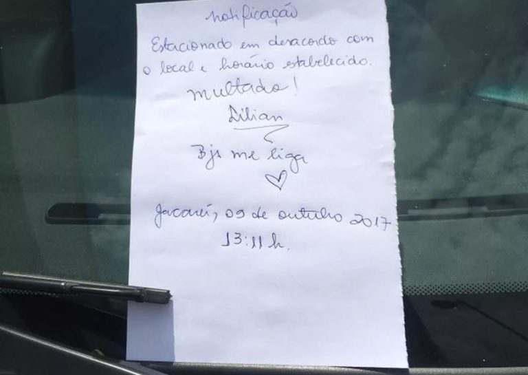 Caso de carro ‘multado’ por moradora ao estacionar na faixa amarela é arquivado pela prefeitura