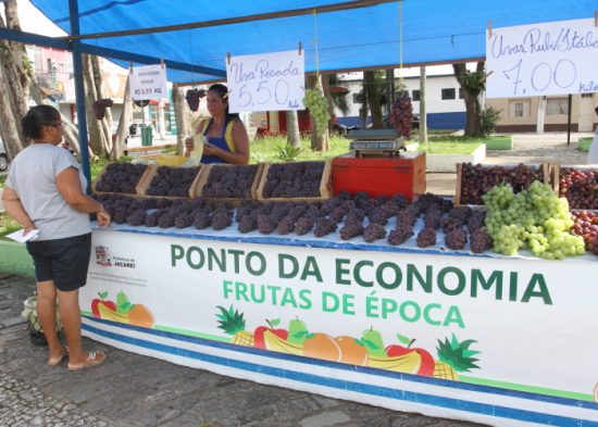 Ponto da Economia registra venda de 10,6 mil quilos de uvas em Jacareí