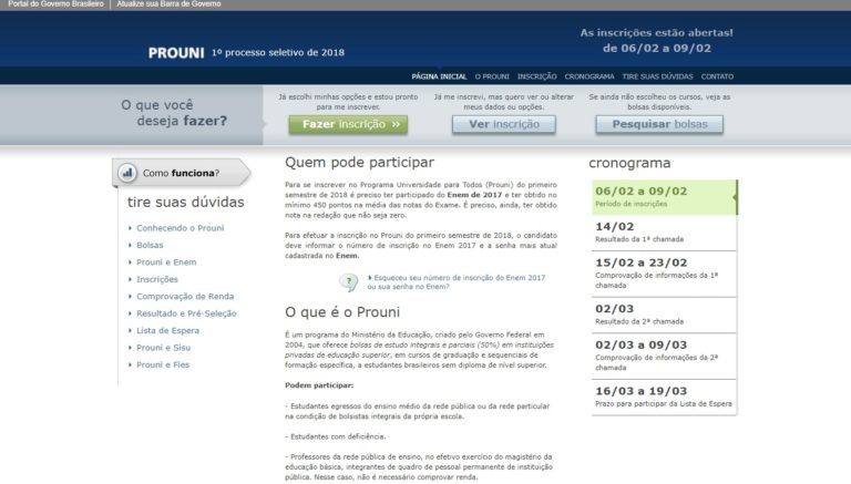 Prouni abre inscrições para cerca 130 bolsas de estudo em Jacareí