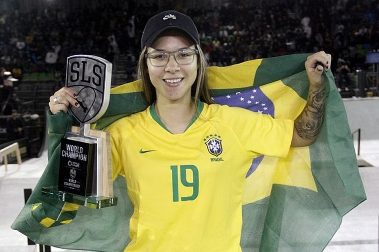 Pâmela Rosa conquista mundial de skate e mira Olimpíada