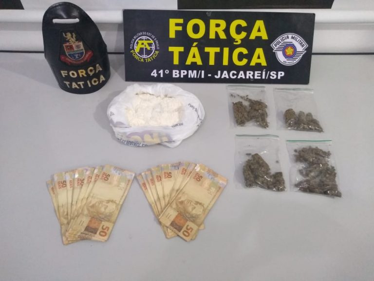 Graças a denúncia via rádio, PM prende traficante em Jacareí