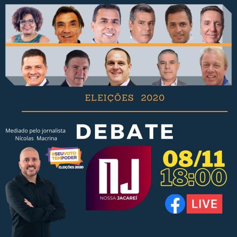 Veja o debate NJ com os 11 candidatos à prefeitura de Jacareí