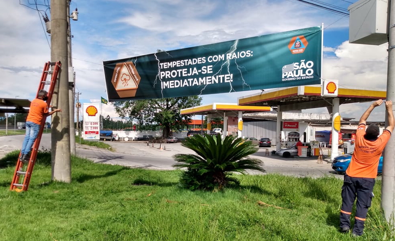 Campanha alerta para riscos de tempestades e raios