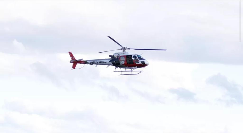 Criança é atropelada por moto e socorrida por helicóptero Águia da PM em Jacareí