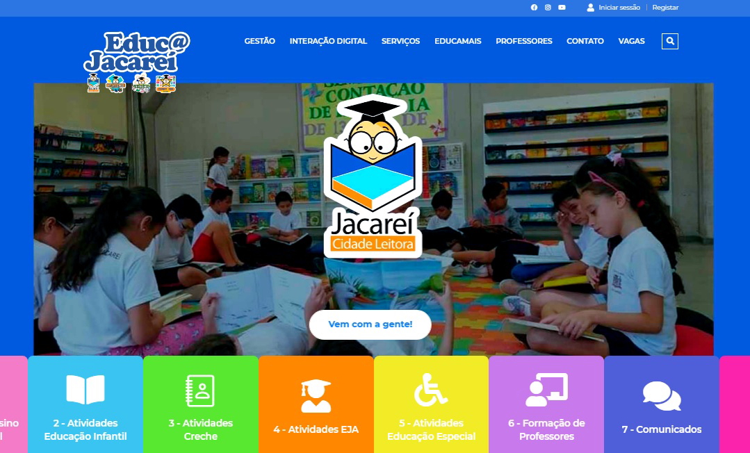 Secretaria de Educação divulga portal para pais, alunos e professores de Jacareí