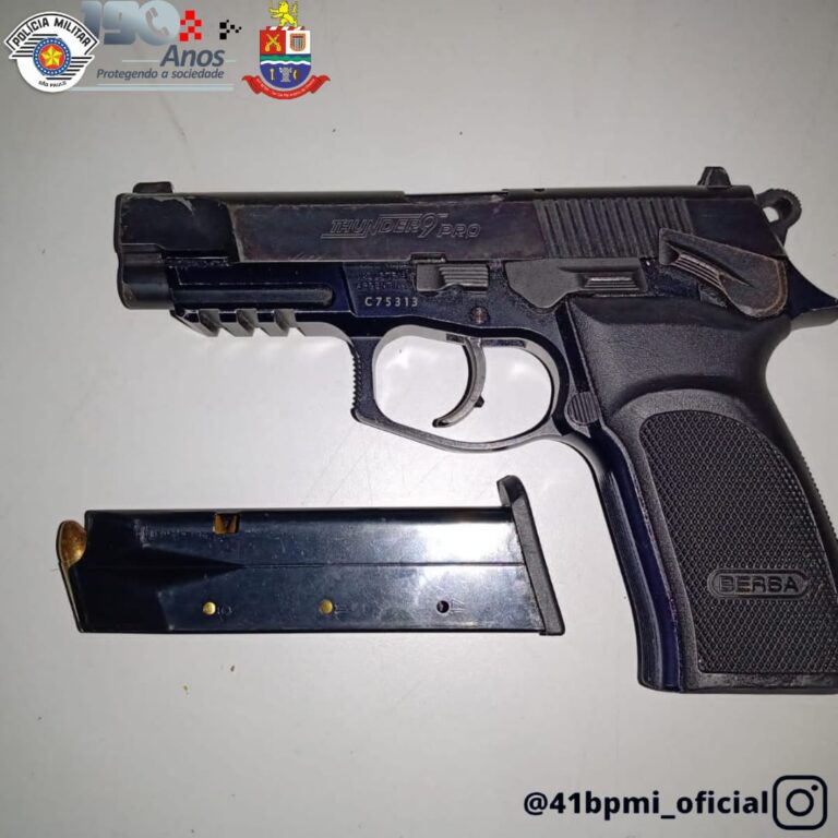 Homem é preso em Jacareí por porte ilegal de arma após tentativa de assalto