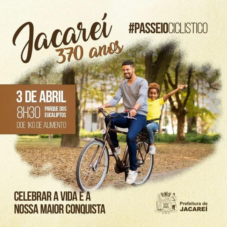 Domingo tem Passeio Ciclístico em Jacareí