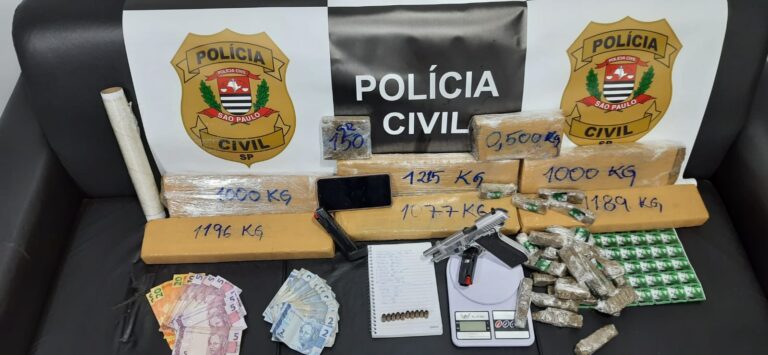 Acusado de participação em homicídio é preso por tráfico de drogas e porte ilegal de arma em Jacareí