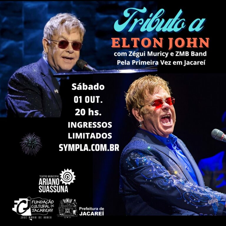 Jacareí recebe show “Tributo a Elton John”