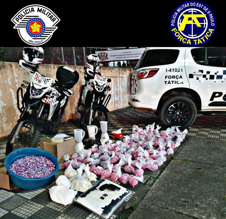Quadrilha é presa por tráfico de drogas em Jacareí