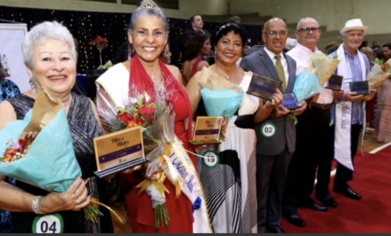 Concurso ‘Miss e Mister Melhor Idade’ premia idosos em noite de festa em Jacareí