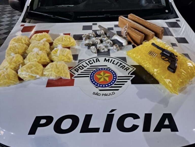 Homem é preso com mais de mil pinos de cocaína em Jacareí