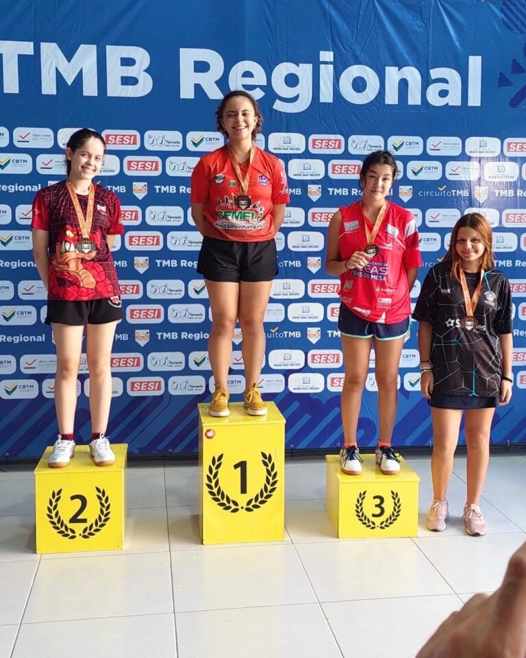 Tênis de Mesa de Jacareí conquista 9 medalhas na Liga Regional