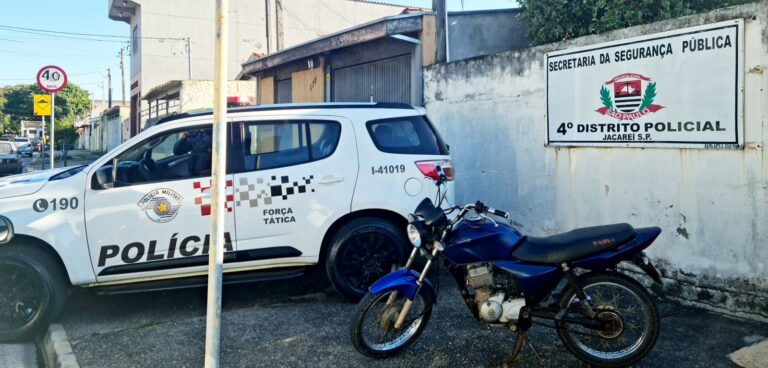 Polícia Militar prende homem com moto furtada em Jacareí