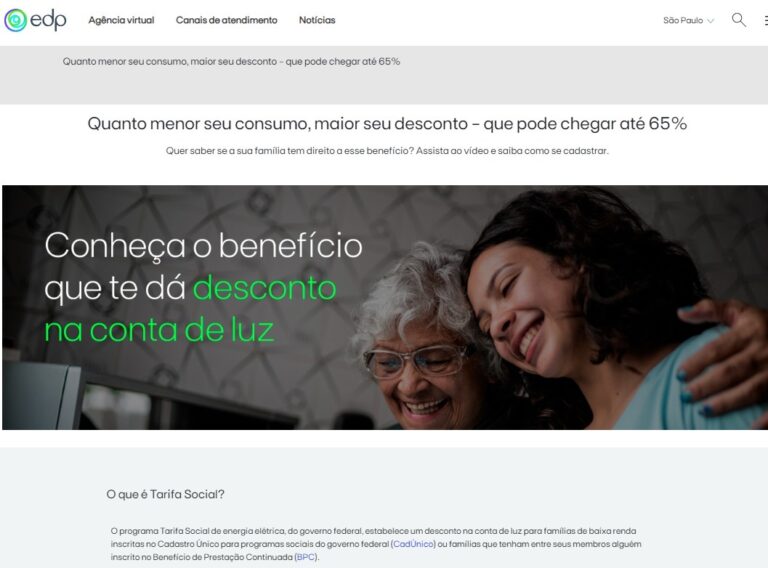 EDP cadastra mais de 2 mil novas famílias de Jacareí no benefício da Tarifa Social