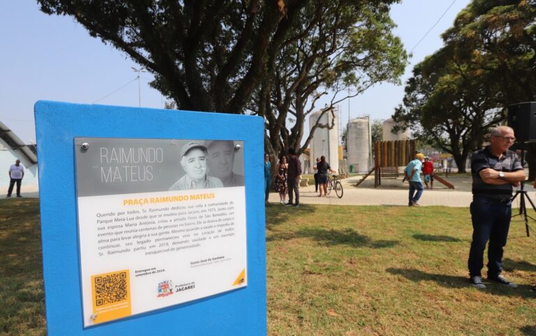 Criador de festa no Parque Meia Lua é homenageado com nome de praça em Jacareí