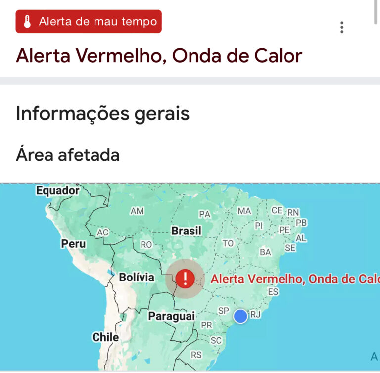 Jacareí entra em alerta vermelho do Inmet