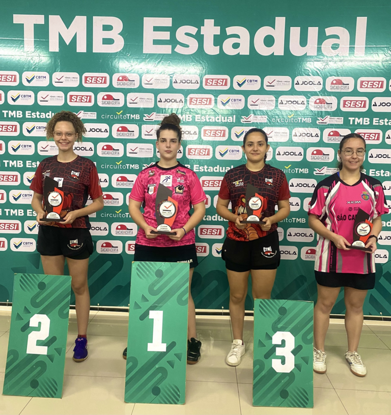 Maria Fernandes, de Jacareí, é campeã estadual na categoria sub-19 do Tênis de Mesa