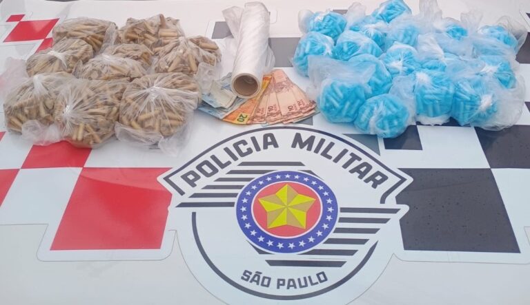 Após serem encontrados com entorpecentes, homem é preso e adolescente liberado à mãe em Jacareí