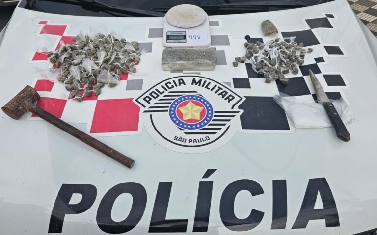 PM prende homem por tráfico no Jardim Flórida