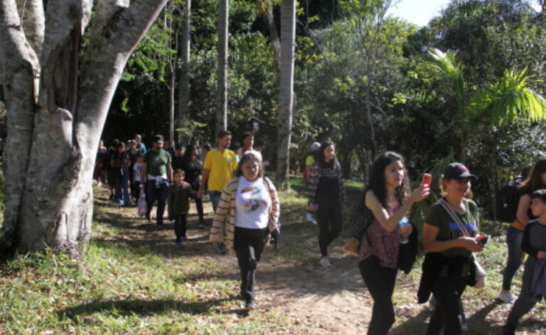 Viveiro tem cinco trilhas diferentes em domingo de lazer na natureza em Jacareí