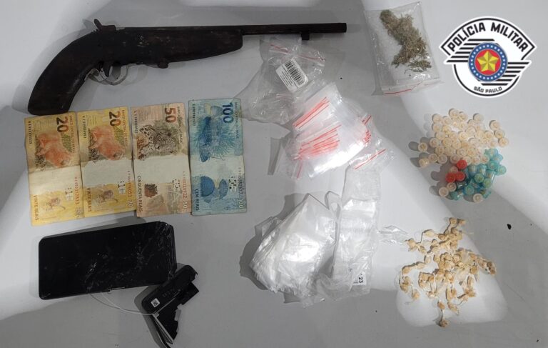 PM prende homem por tráfico, porte ilegal de arma e crime ambiental em Jacareí