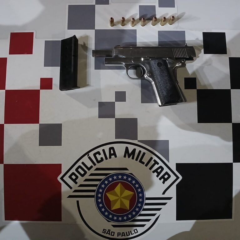 Homem portando arma de uso restrito é preso pela PM em Jacareí